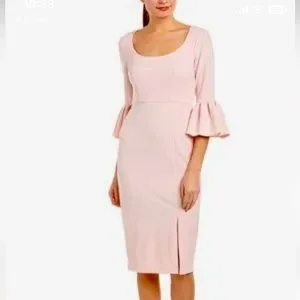 Donna Karan | Dresses | Donne Karan 34 Bell Sleeve Cocktail Dress Blush  Pink